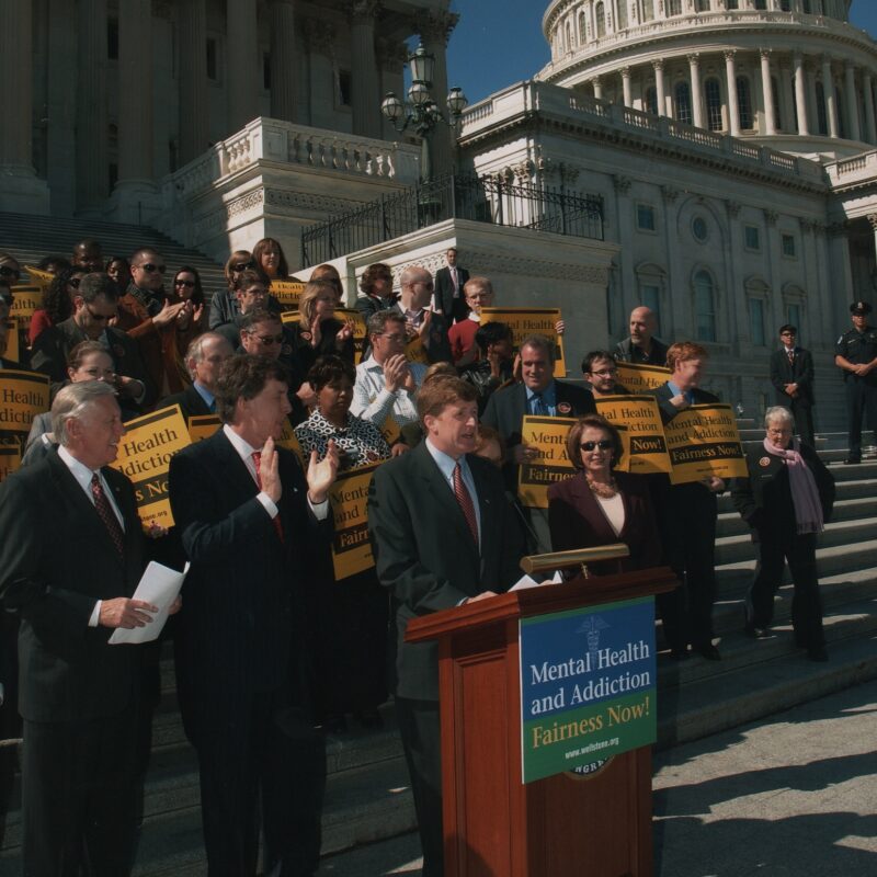 Congressman Patrick J. Kennedy speaking on Capitol Hill.